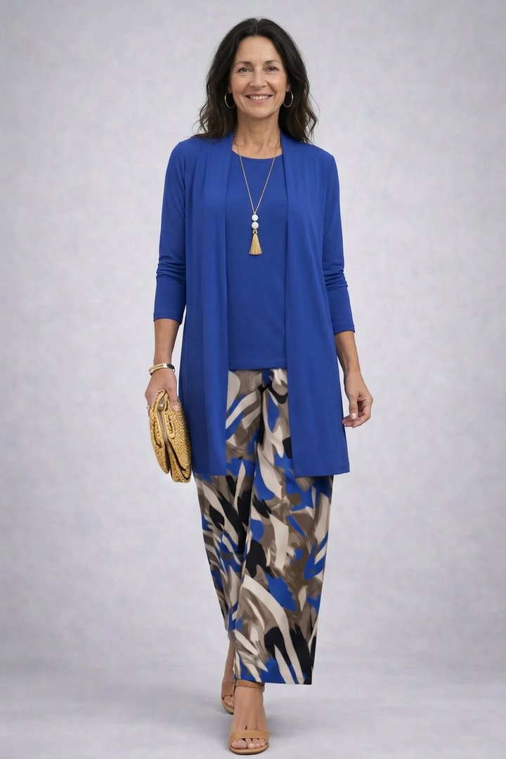 Rebecca | Blue Abstract Layered Set