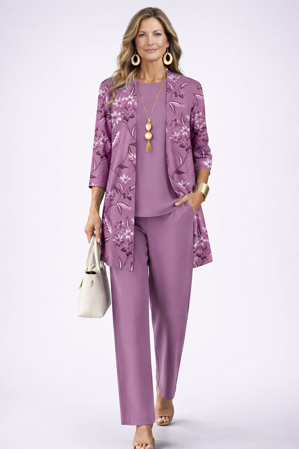 Matilda | Purple Layered Three-Piece Set