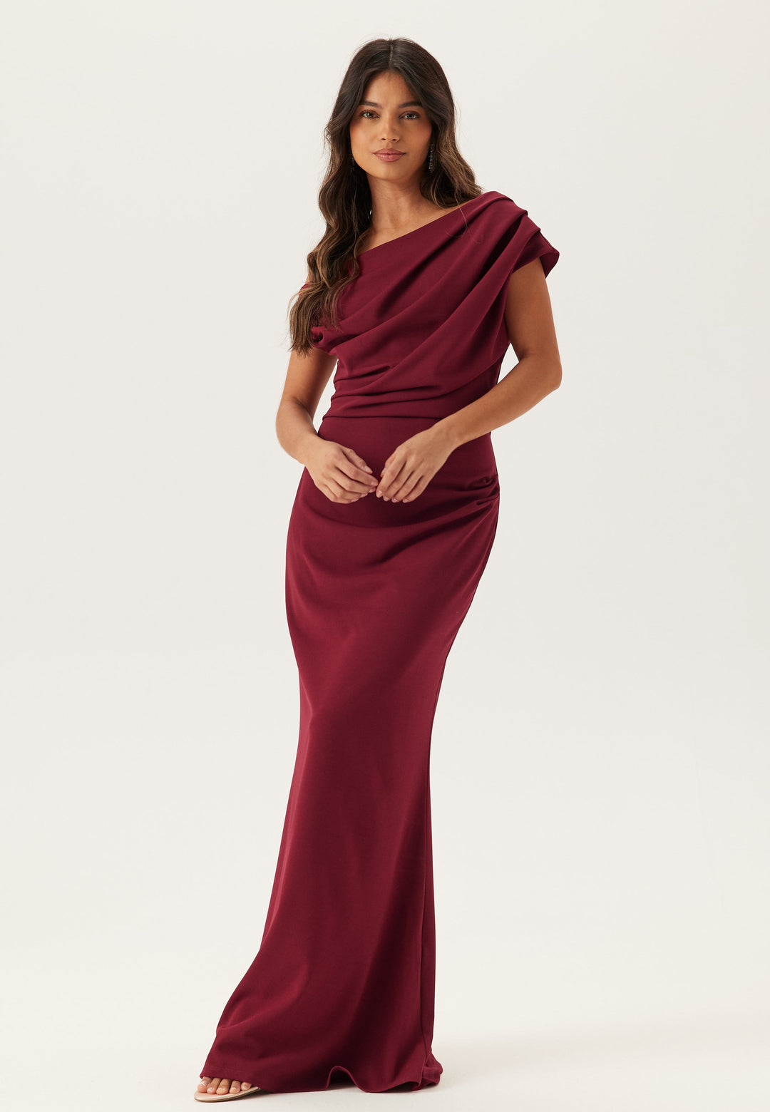 Marilyn | Draped One-Shoulder Maxi Dress