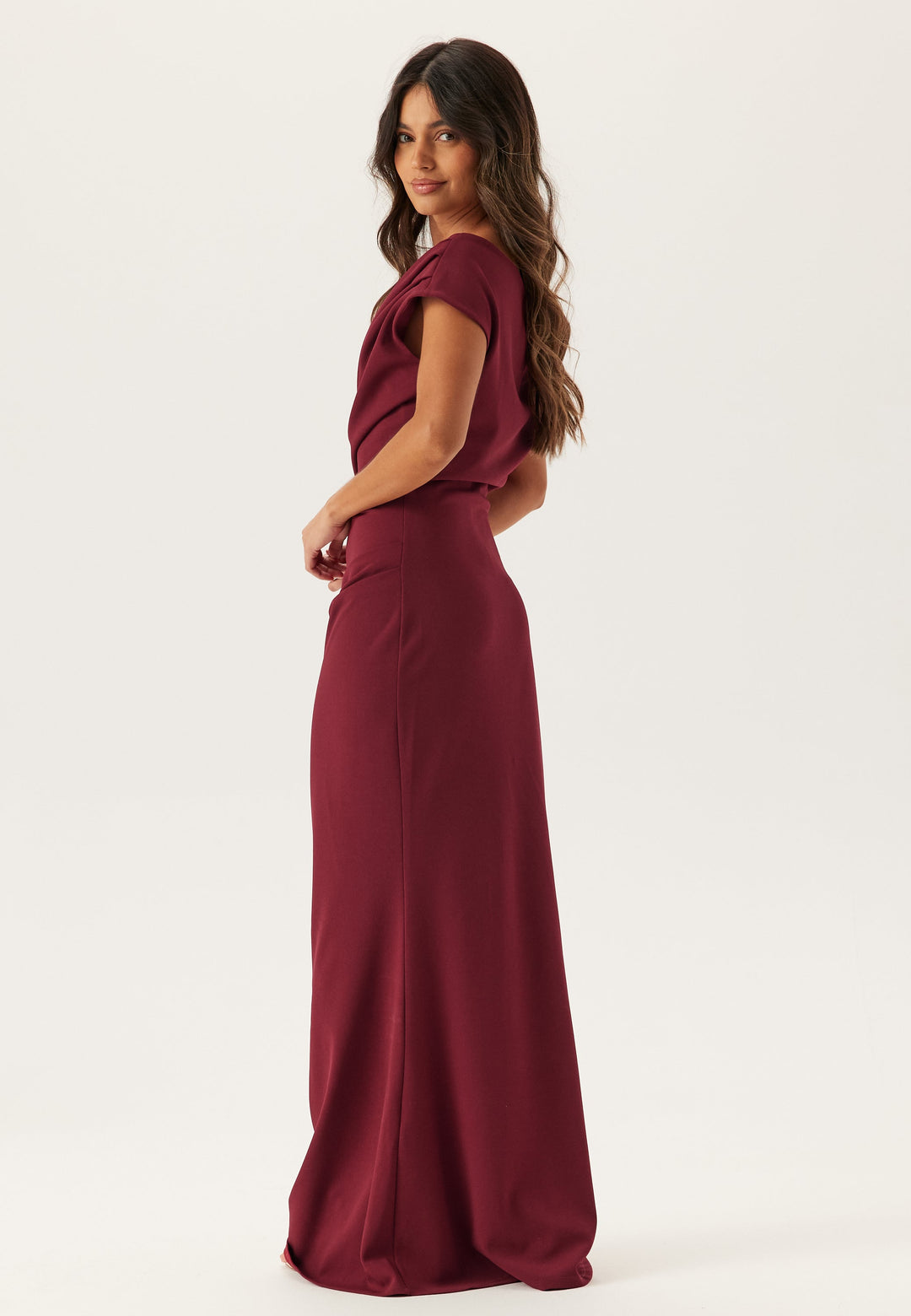 Marilyn | Draped One-Shoulder Maxi Dress