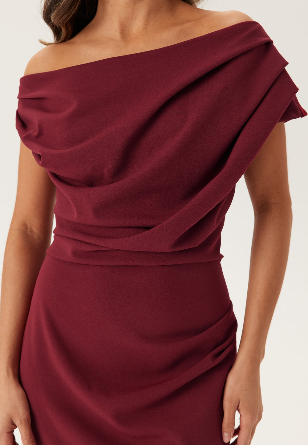 Marilyn | Draped One-Shoulder Maxi Dress