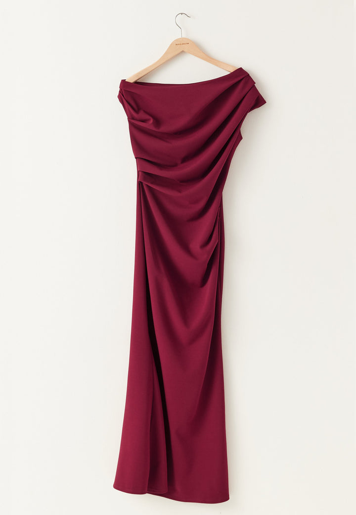 Marilyn | Draped One-Shoulder Maxi Dress