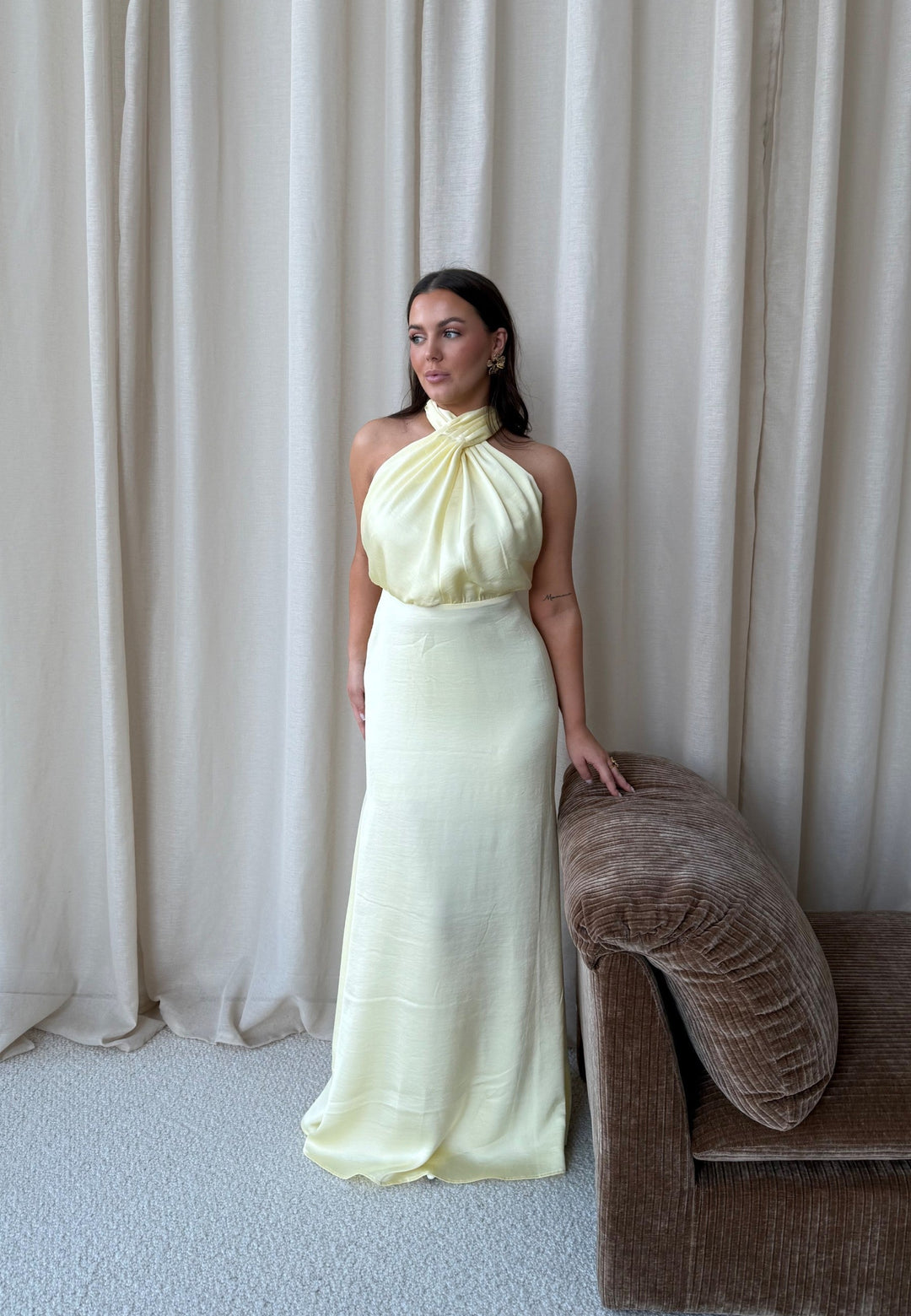 Cassandra | Halter Maxi Dress
