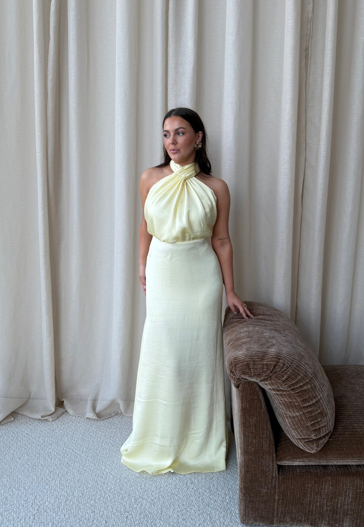 Cassandra | Halter Maxi Dress