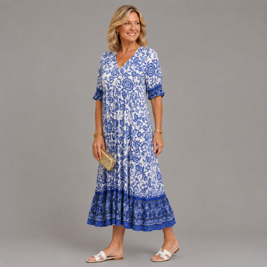 Harriet | Graceful V-Neck Floral