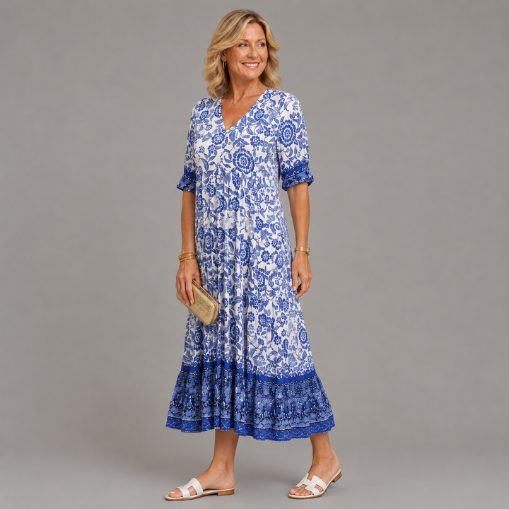 Harriet | Graceful V-Neck Floral