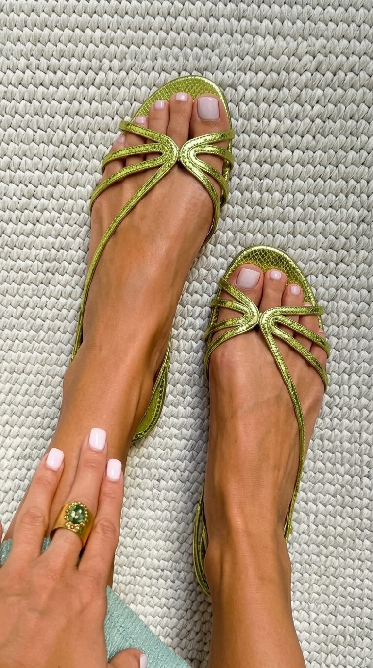 Charlotte | Golden Summer Sandals