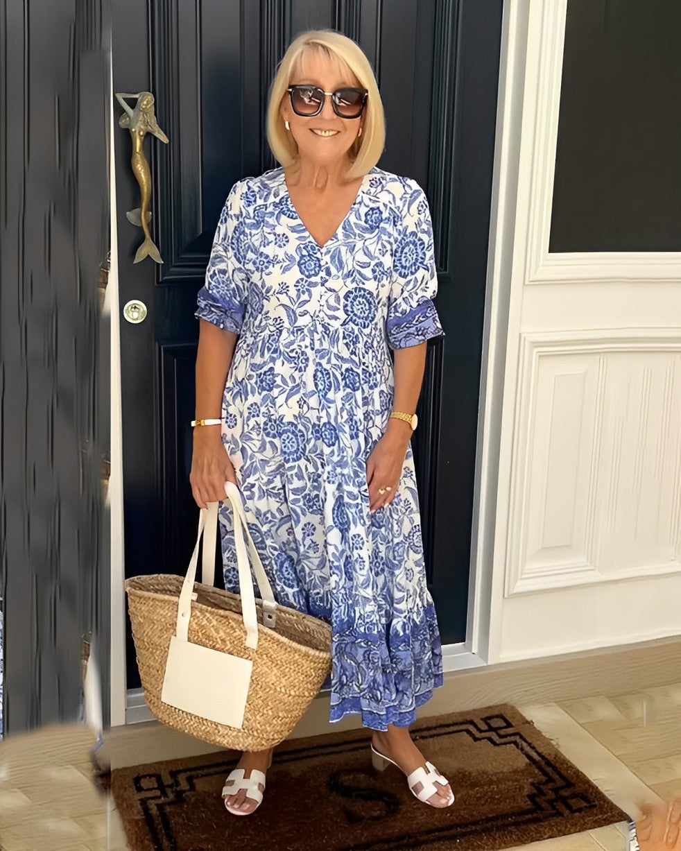 Harriet | Graceful V-Neck Floral