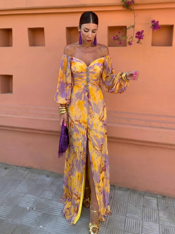 Charlotte | Floral Deep V Maxi Dress