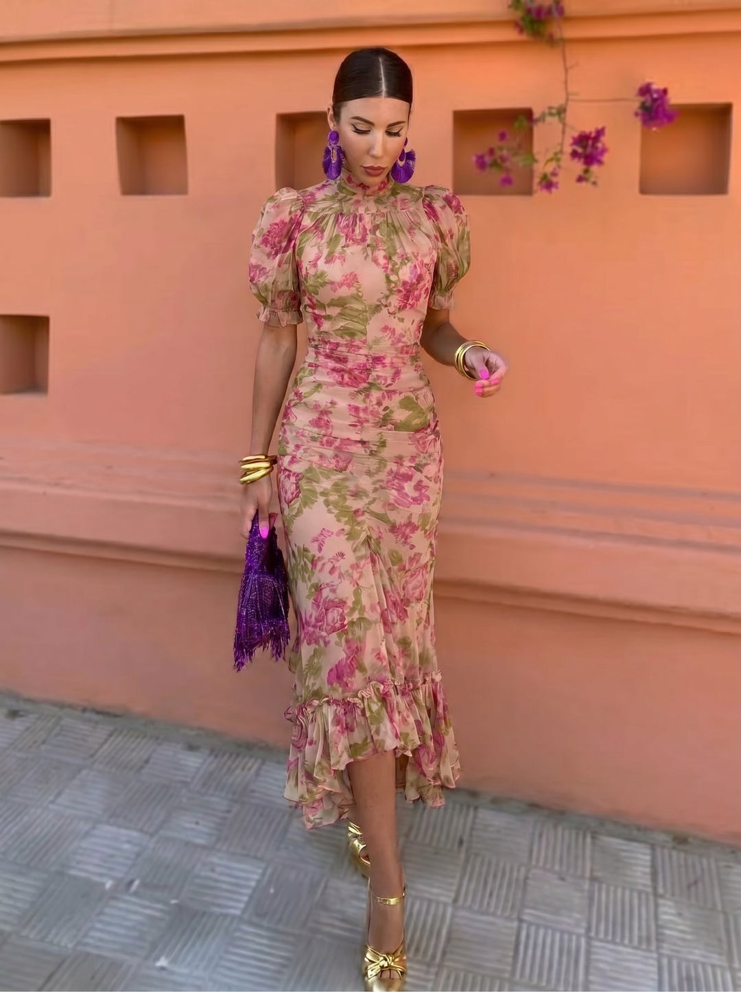 Harriet | Vintage Rose Occasion Dress