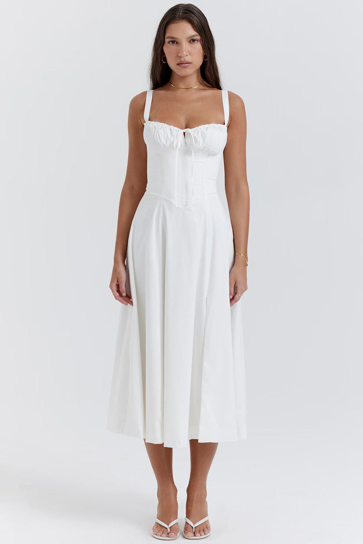 Denise | Ruched Midi Dress