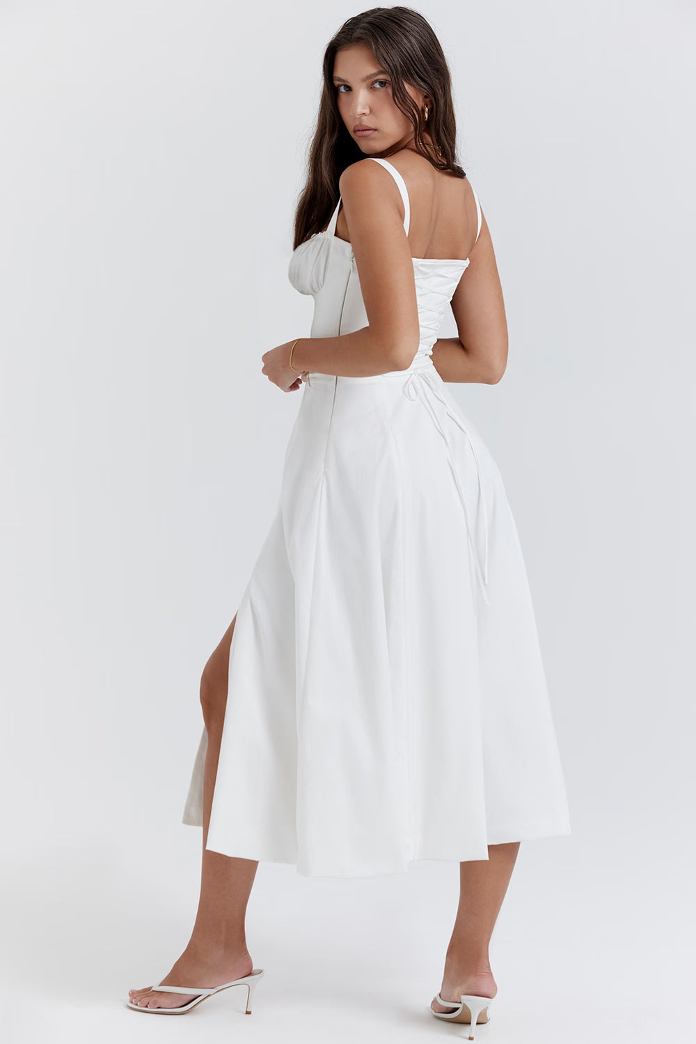 Denise | Ruched Midi Dress