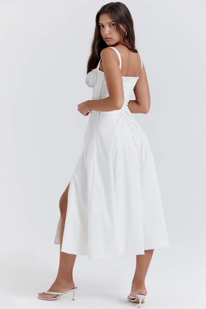 Denise | Ruched Midi Dress