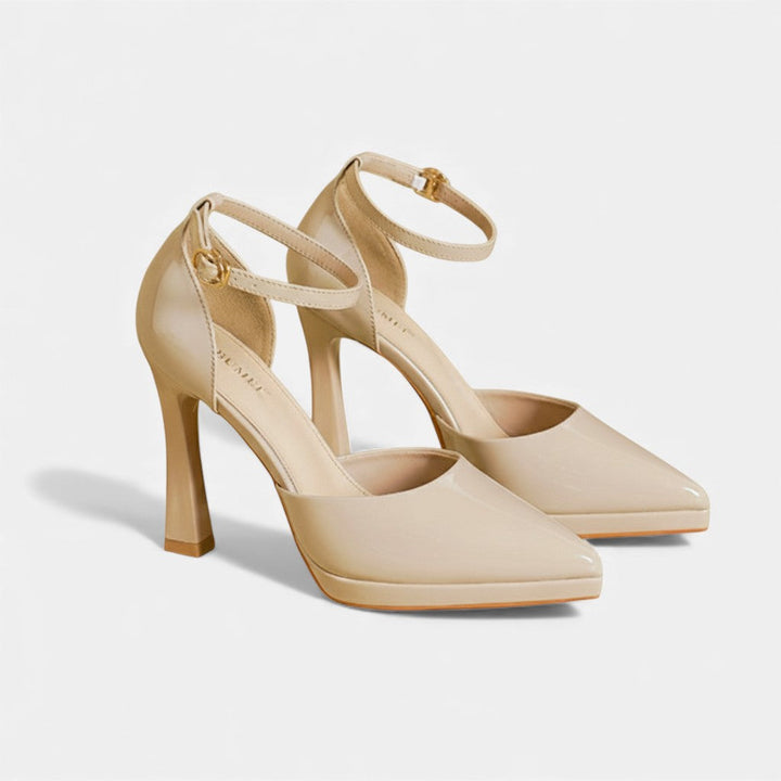 Victoria | Pointed Ankle-Strap Heels