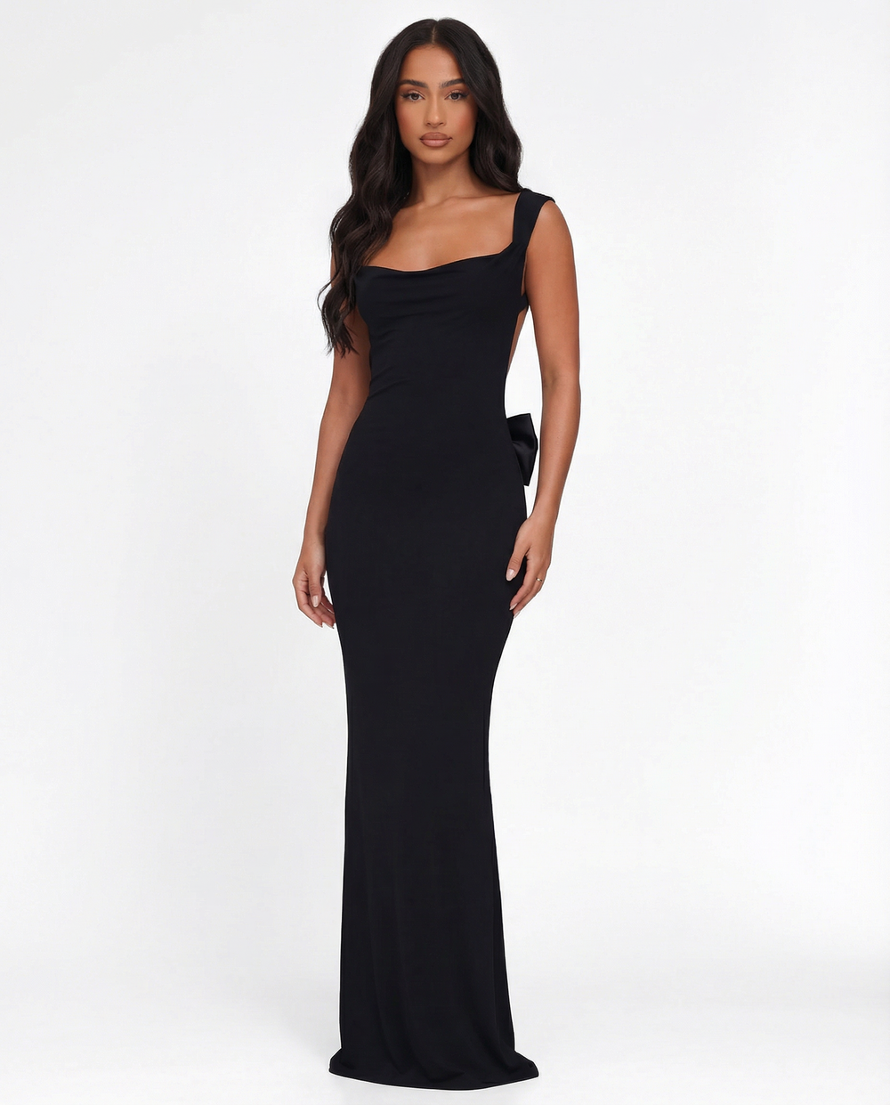 Adelaide | Open-Back Sculpted Maxi Dress