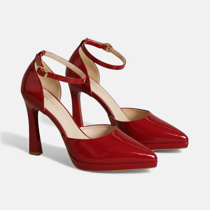 Victoria | Pointed Ankle-Strap Heels