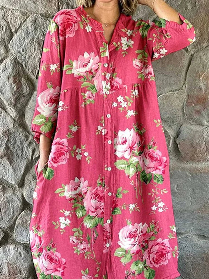 Phoebe | Art Floral Dress