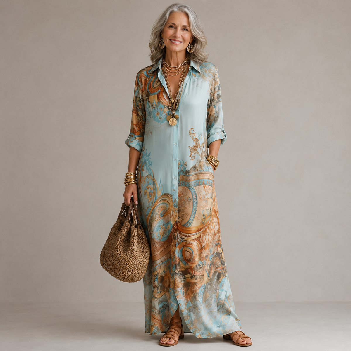 Penelope | Evalexy I Maxi Dress Print Luxury