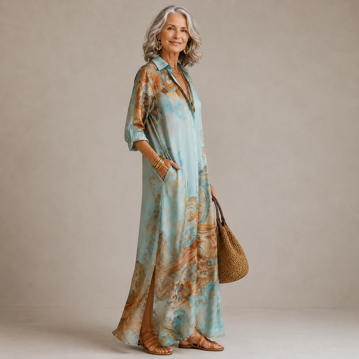 Penelope | Evalexy I Maxi Dress Print Luxury