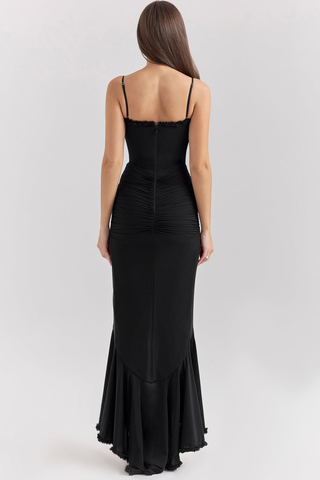 Diana | Ruched Sweetheart-Neck Maxi Dress