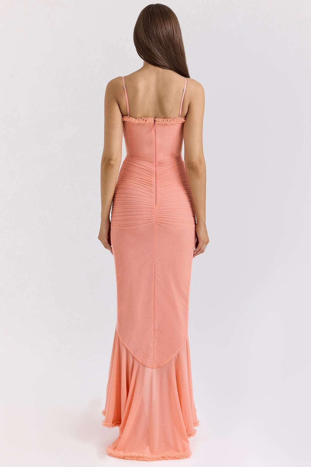 Diana | Ruched Sweetheart-Neck Maxi Dress