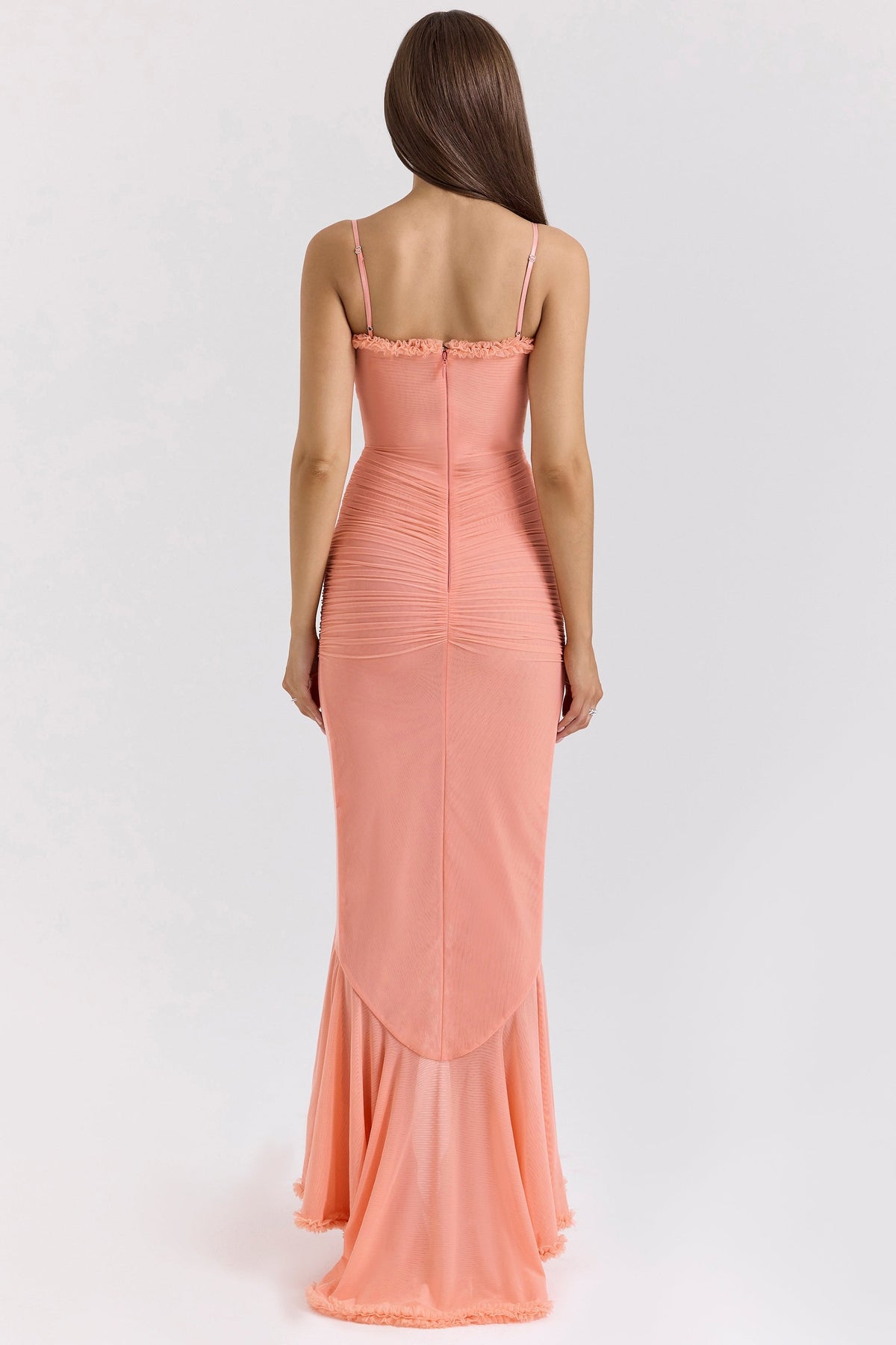 Diana | Ruched Sweetheart-Neck Maxi Dress