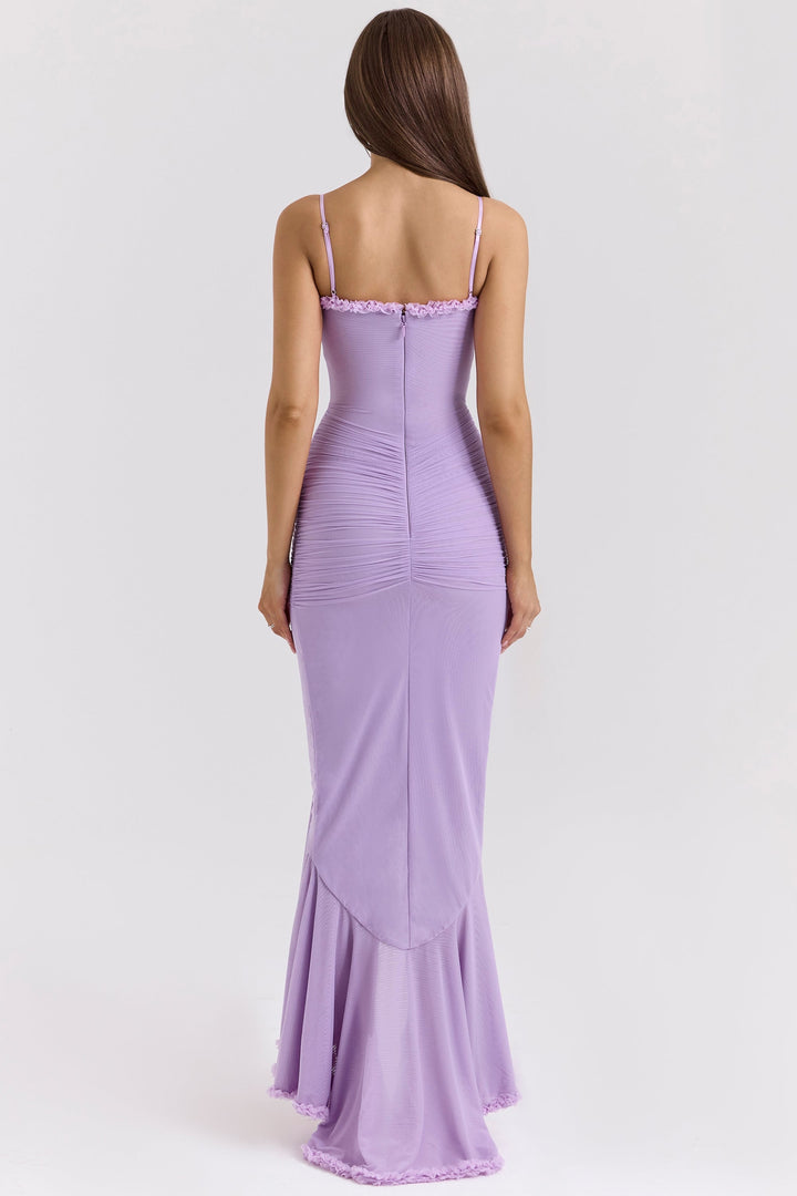 Diana | Ruched Sweetheart-Neck Maxi Dress