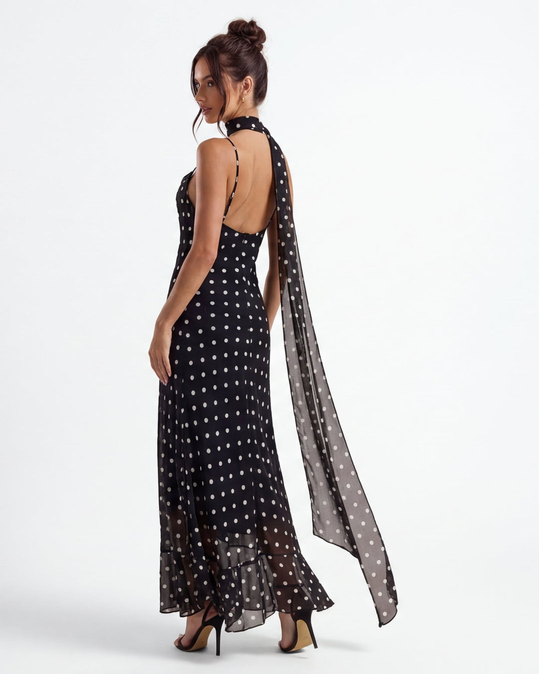 Elizabeth | Polka Dot Maxi Dress