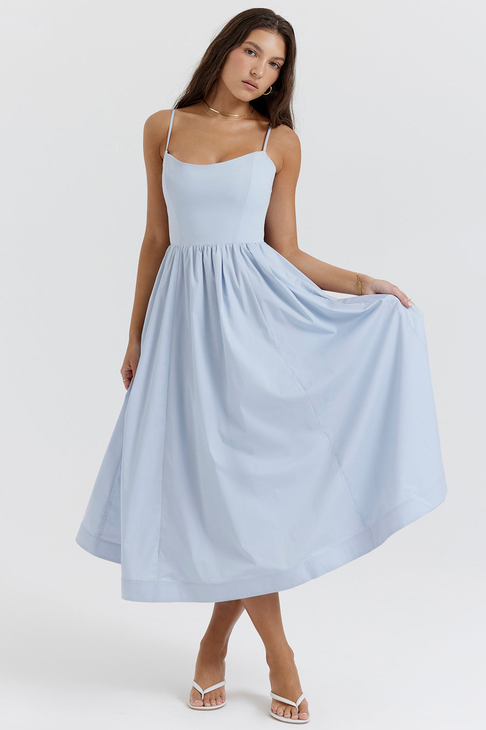 Patricia | Open-Back Elegant Midi Dress