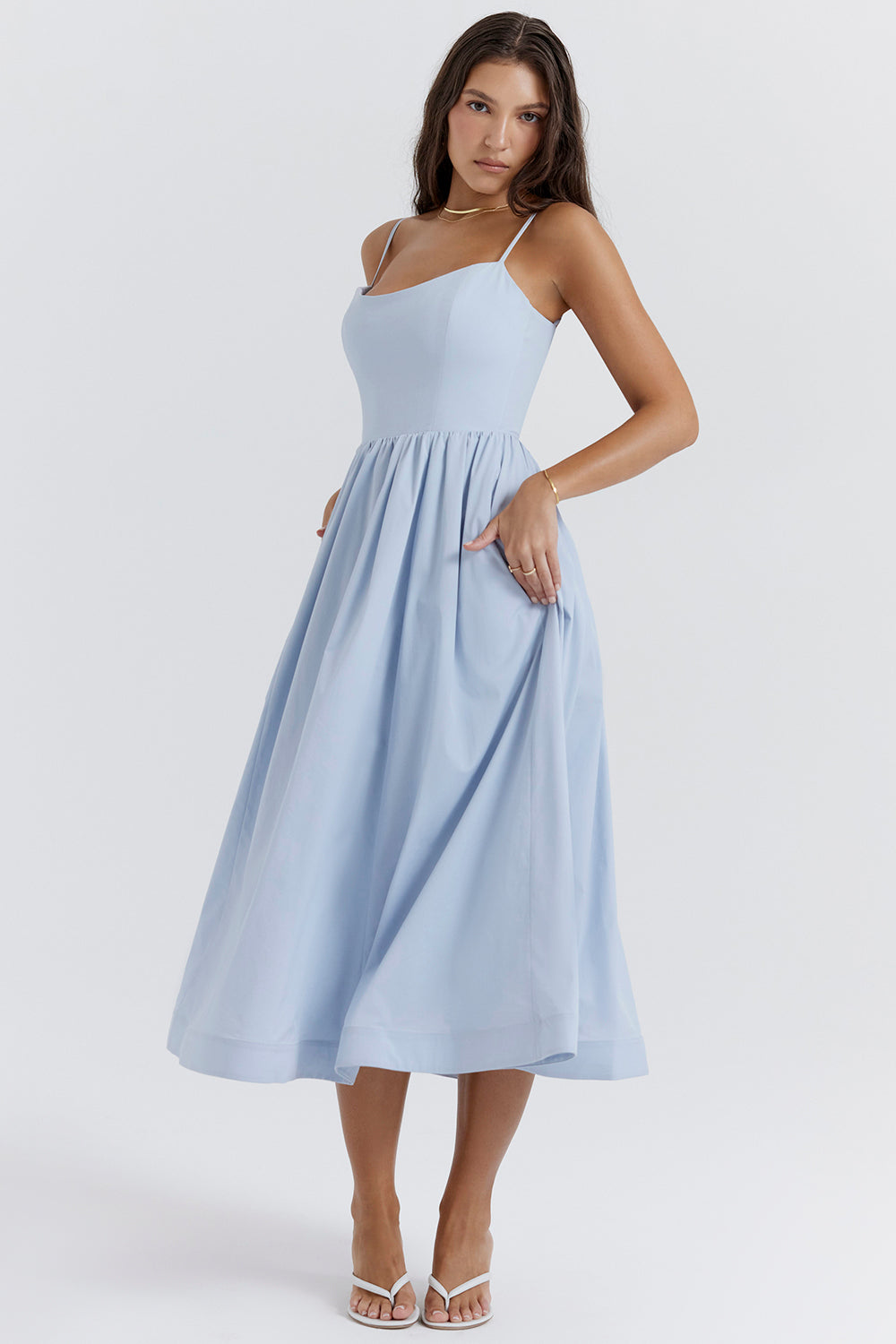 Patricia | Open-Back Elegant Midi Dress