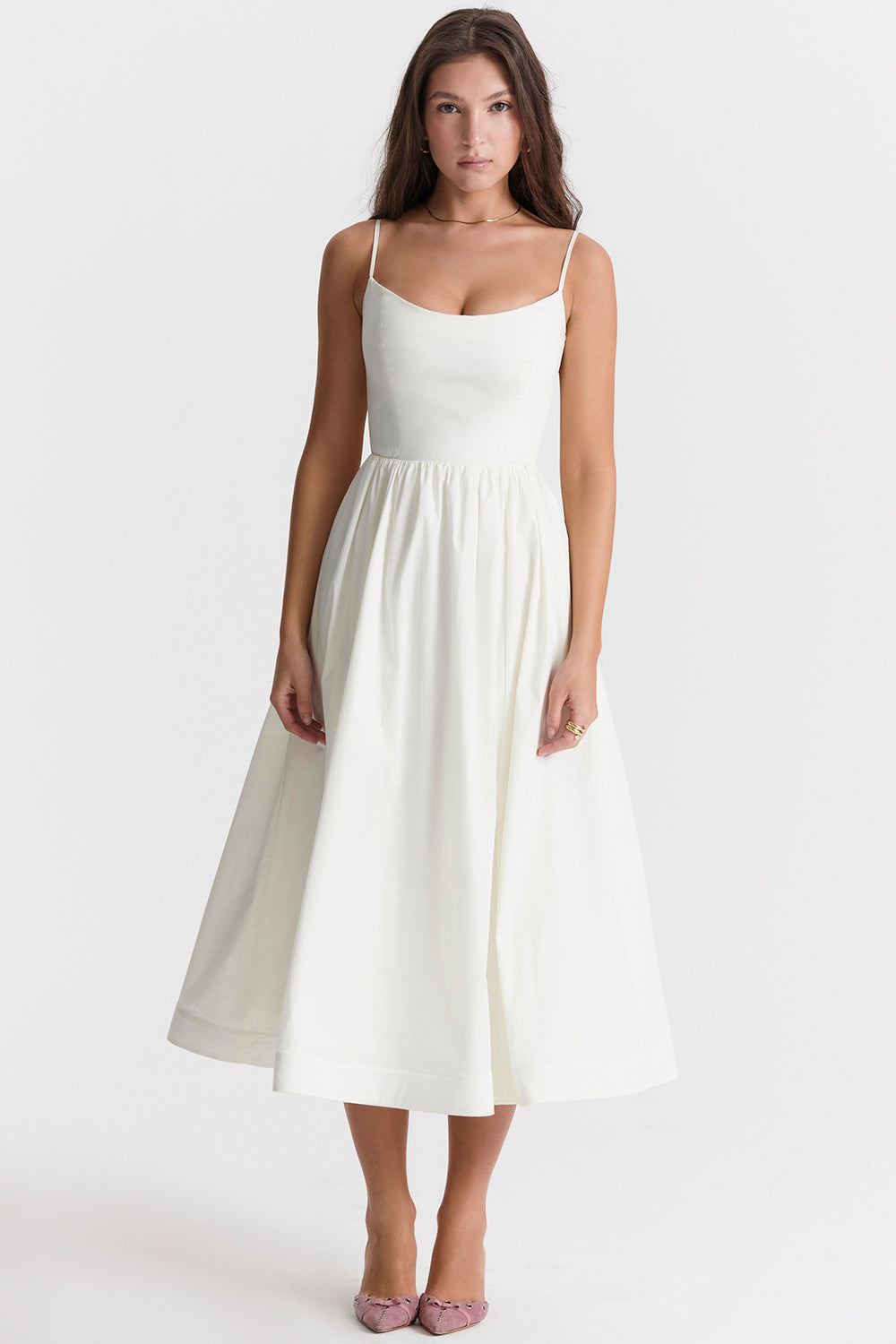 Patricia | Open-Back Elegant Midi Dress