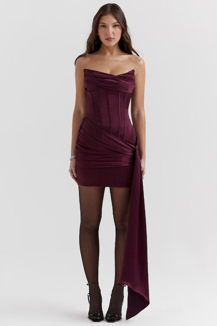 Tegan | Draped Mini Dress