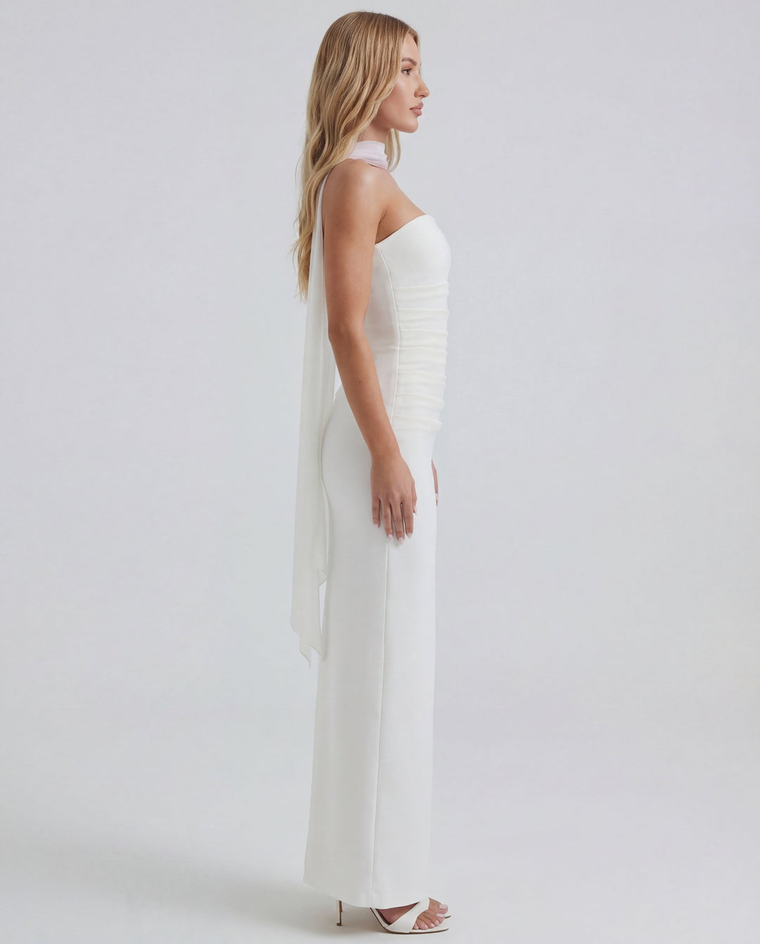 Phoebe | Strapless Sculpted Maxi Dress