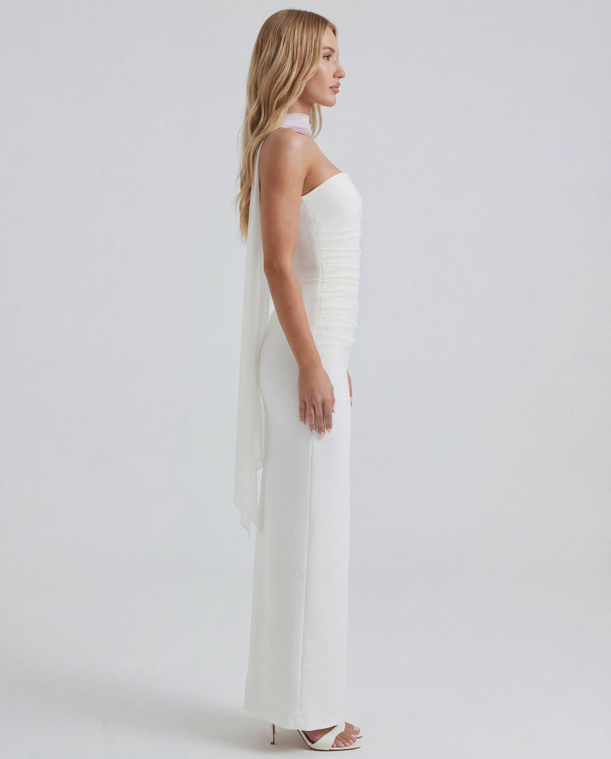 Phoebe | Strapless Sculpted Maxi Dress