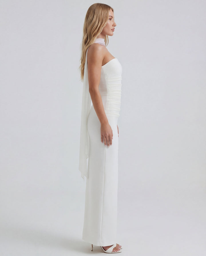 Phoebe | Strapless Sculpted Maxi Dress