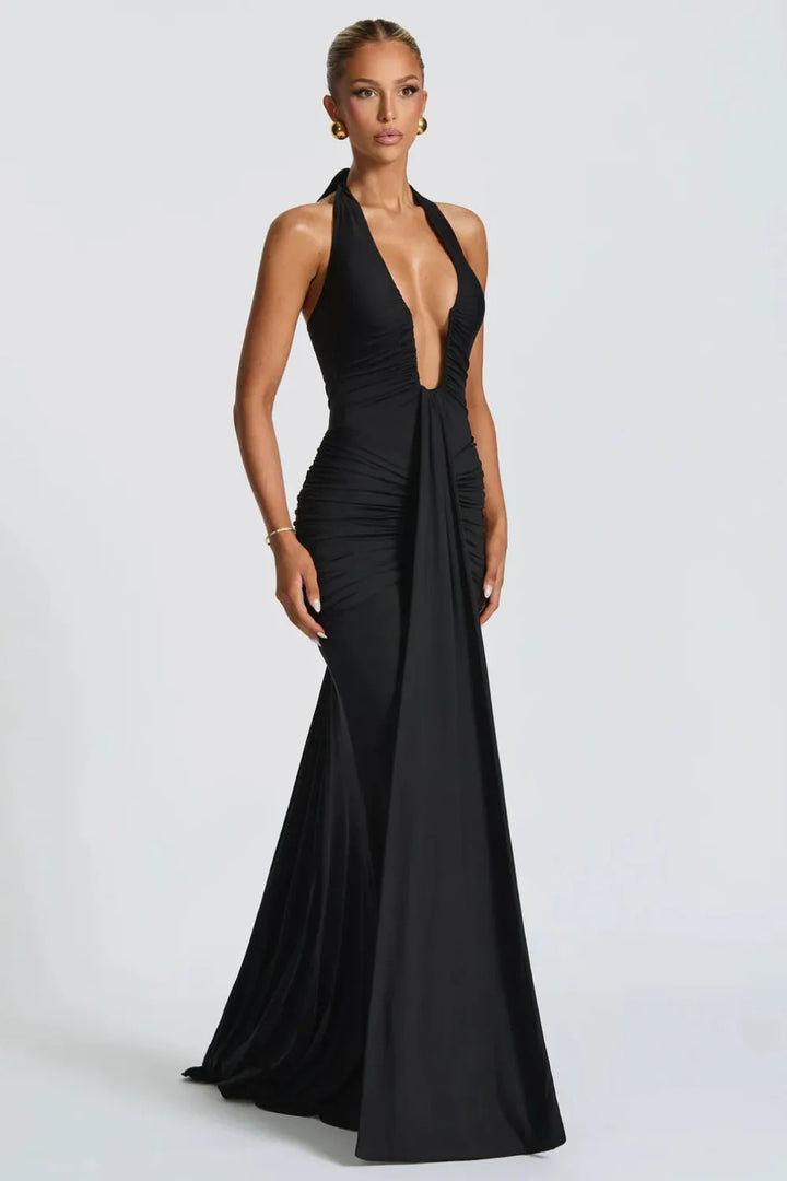 Colleen | Draped Maxi Dress