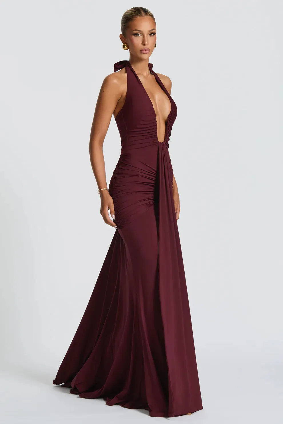 Colleen | Draped Maxi Dress
