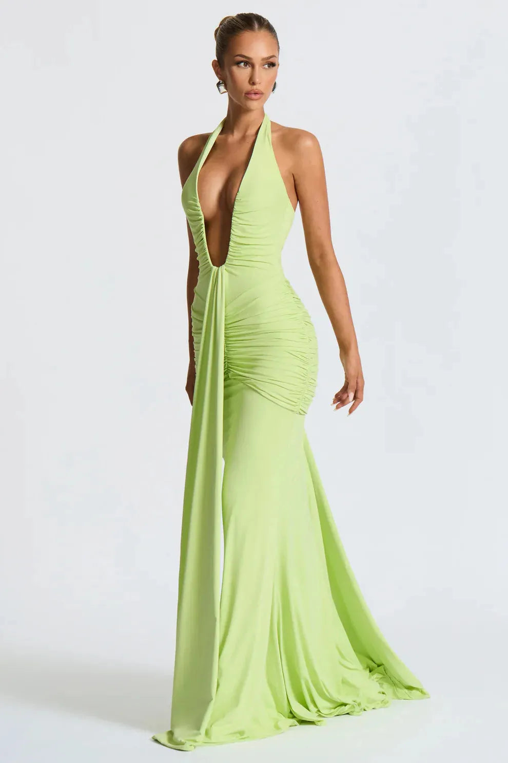 Colleen | Draped Maxi Dress