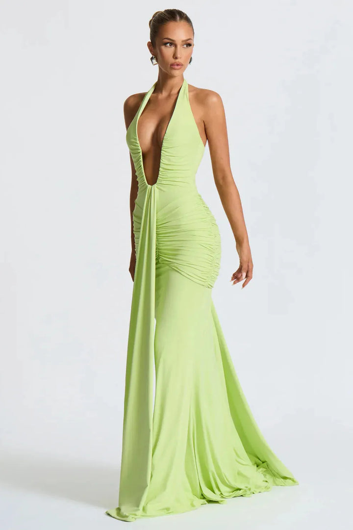 Colleen | Draped Maxi Dress