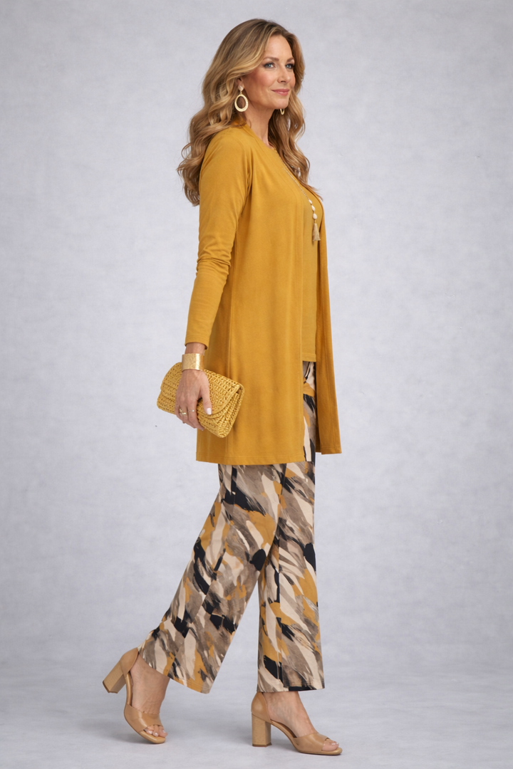 Vivienne | Abstract Print Three-Piece Set