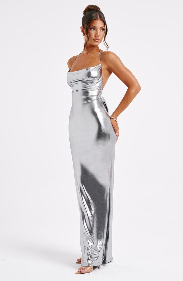 Melanie | Open-Back Maxi Dress