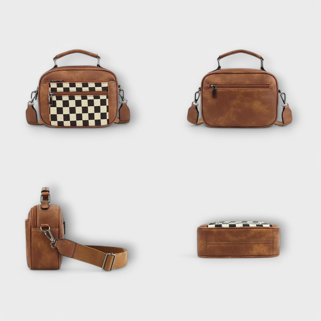 Lynette | Checked Shoulder Bag