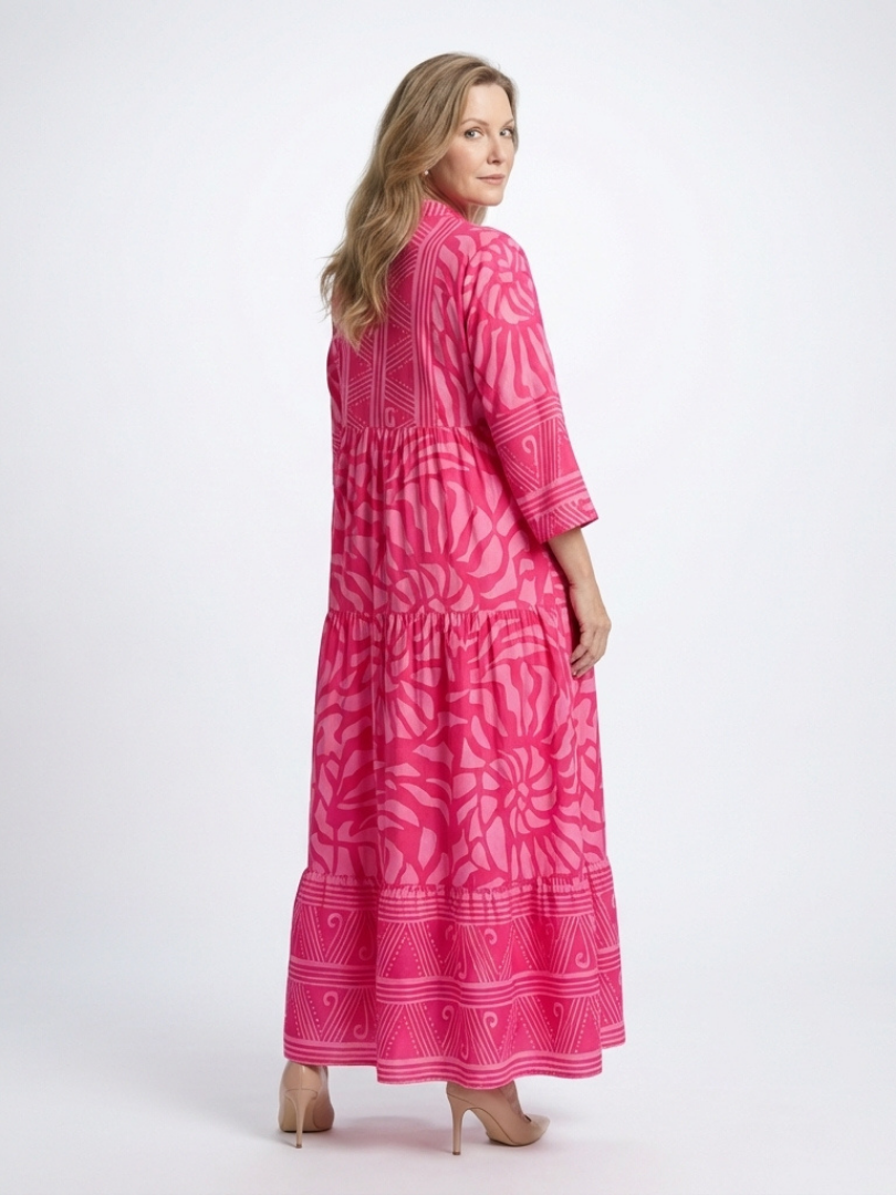Chloe | Button Front Midi Dress