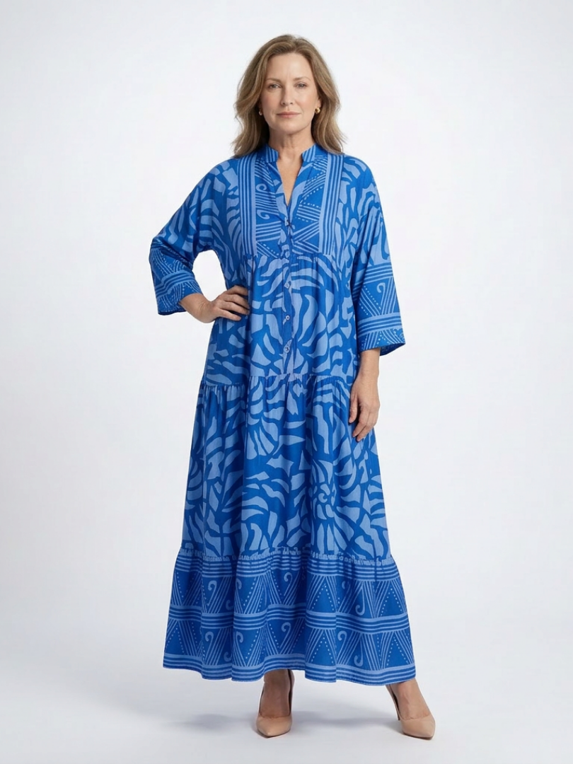 Chloe | Button Front Midi Dress