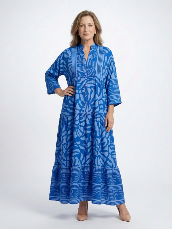 Chloe | Button Front Midi Dress