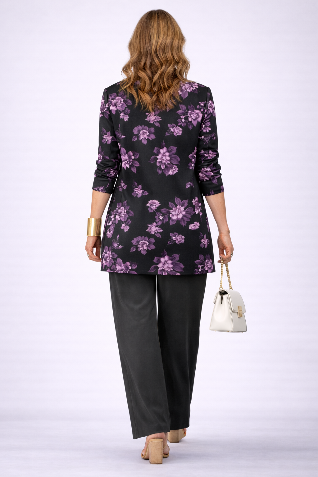 Margot | Black Floral Layered Set