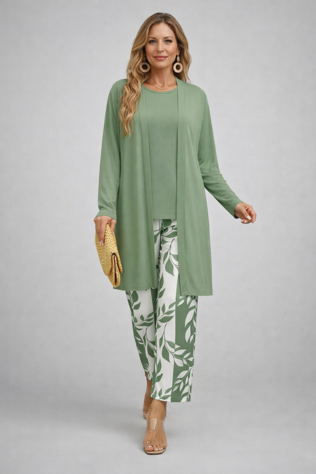 Genevieve | Green Botanical Layered Set